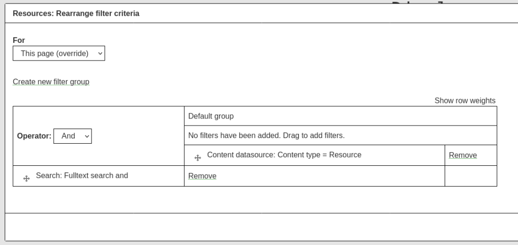Views filter grouping issue
