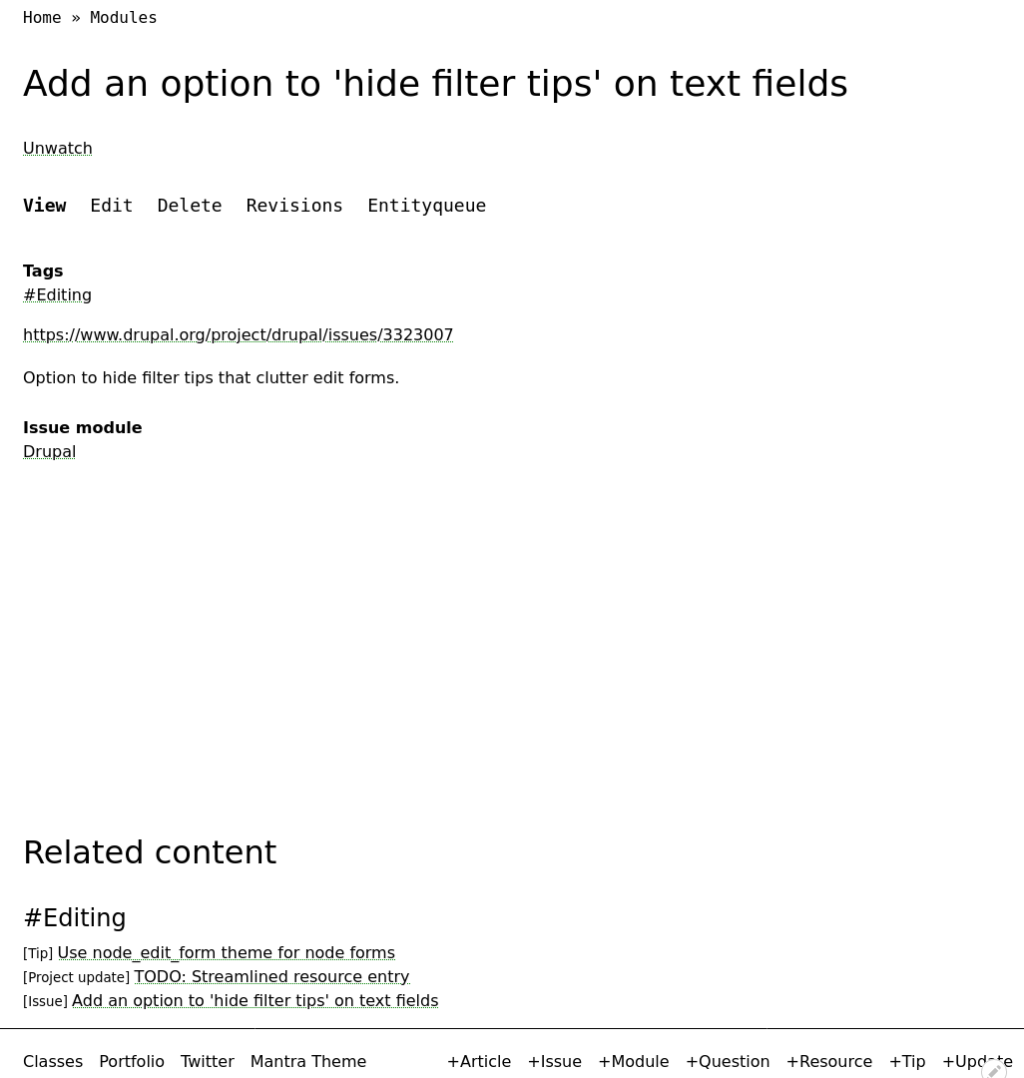 Mantra theme pre content pushed down