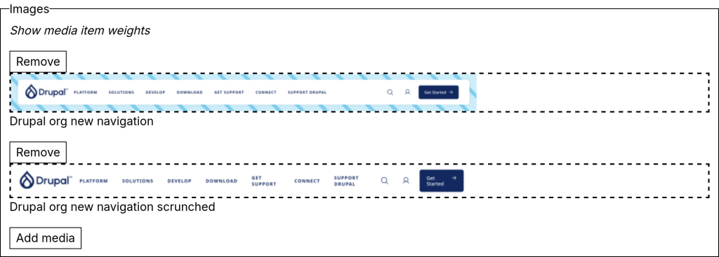 Mantra drupal theme media library