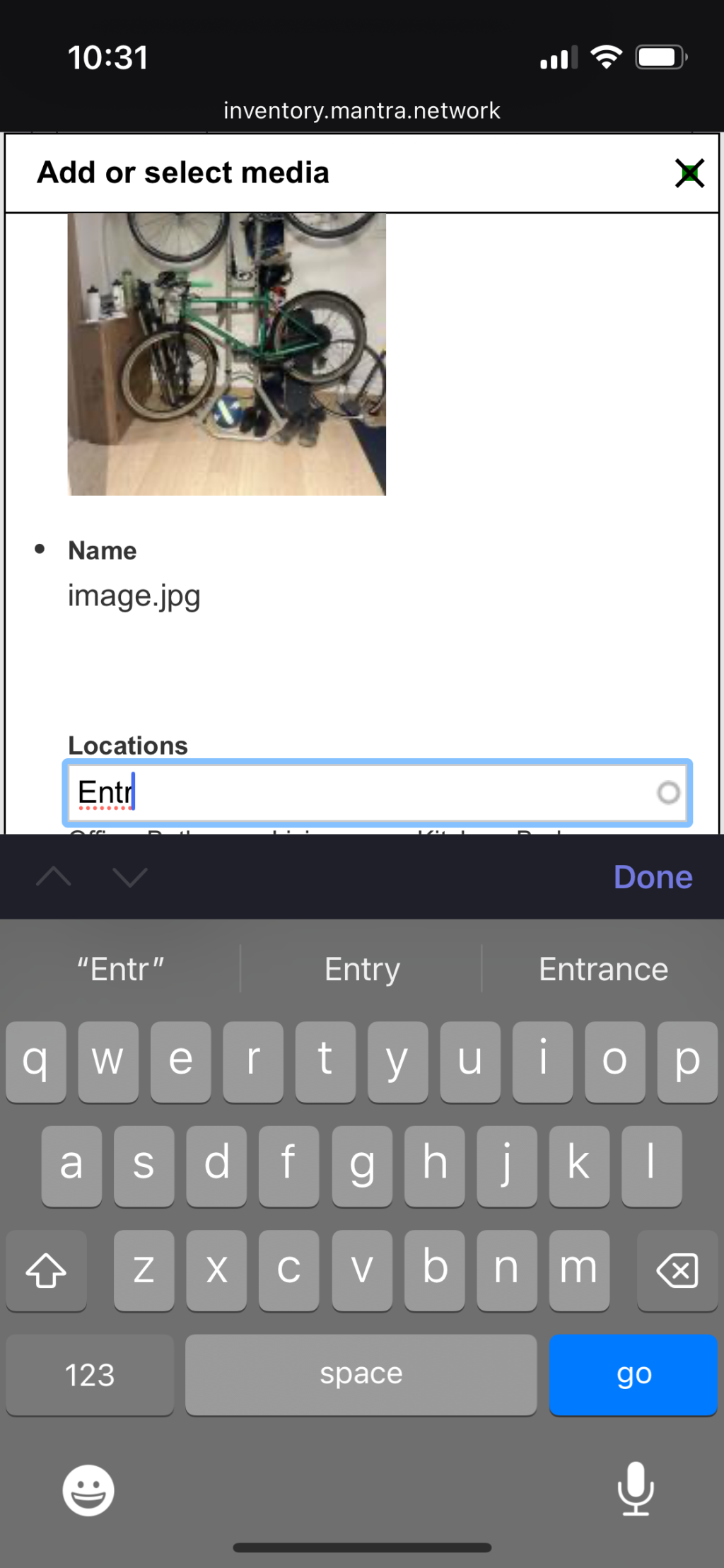 Mobile keyboard covers autocomplete results