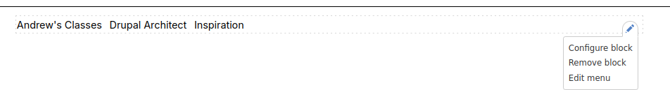 Footer contextual links expand below screen