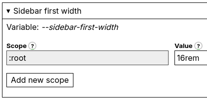 UI Skins sidebar first width variable