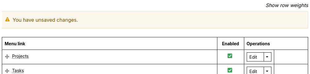 Messages above tabledrag are cut off