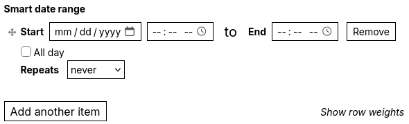 Mantra starter smart date range widget