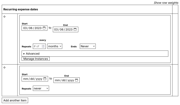 Smart date range field unstyled